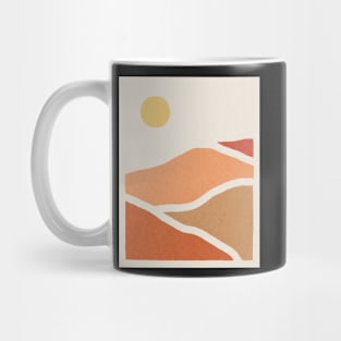 Landscape, Nature, Sun, Boho Mug